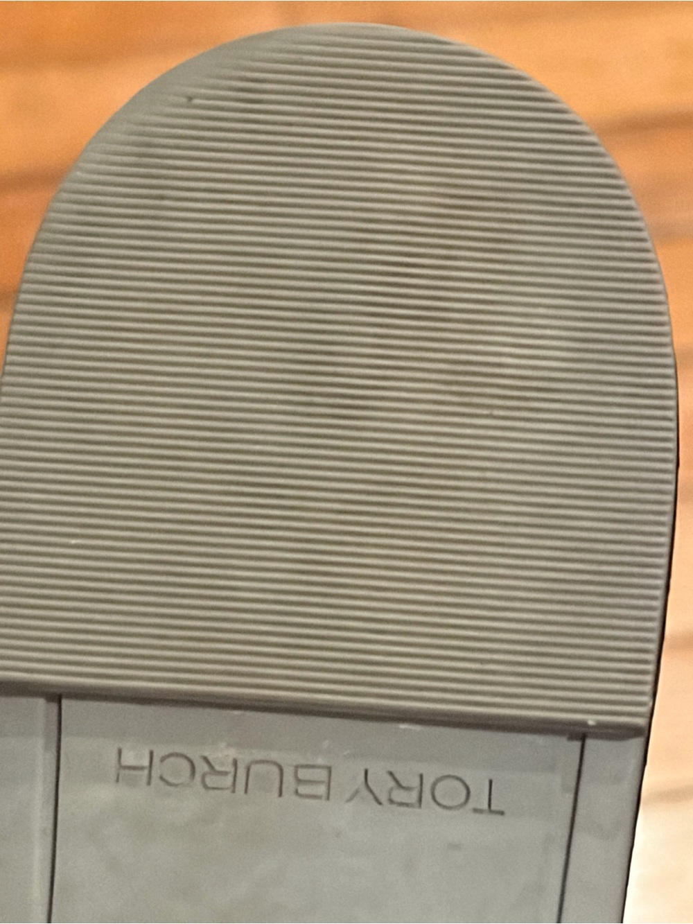 Tory Burch Metallic sky blue Logo Thong Sandals size 8 - Picture 5 of 7
